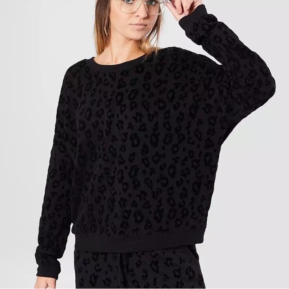 Z Supply The Animal Flcoked Crew Neck Sweatshirt